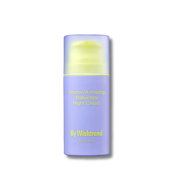 BY WISHTREND Vitamin A-mazing Bakuchiol Night Cream in white background