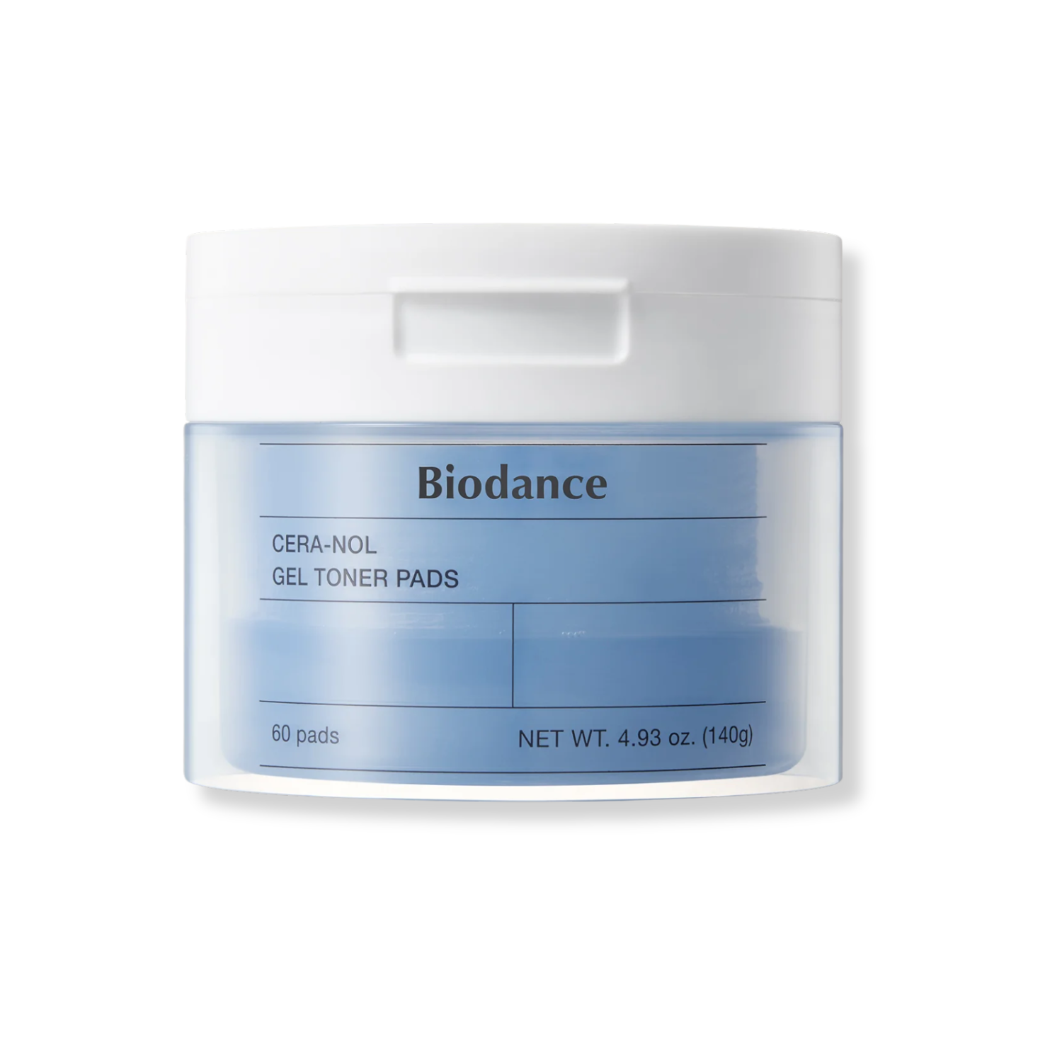 Biodance Cera-Nol Gel Toner Pads packaging on a white background