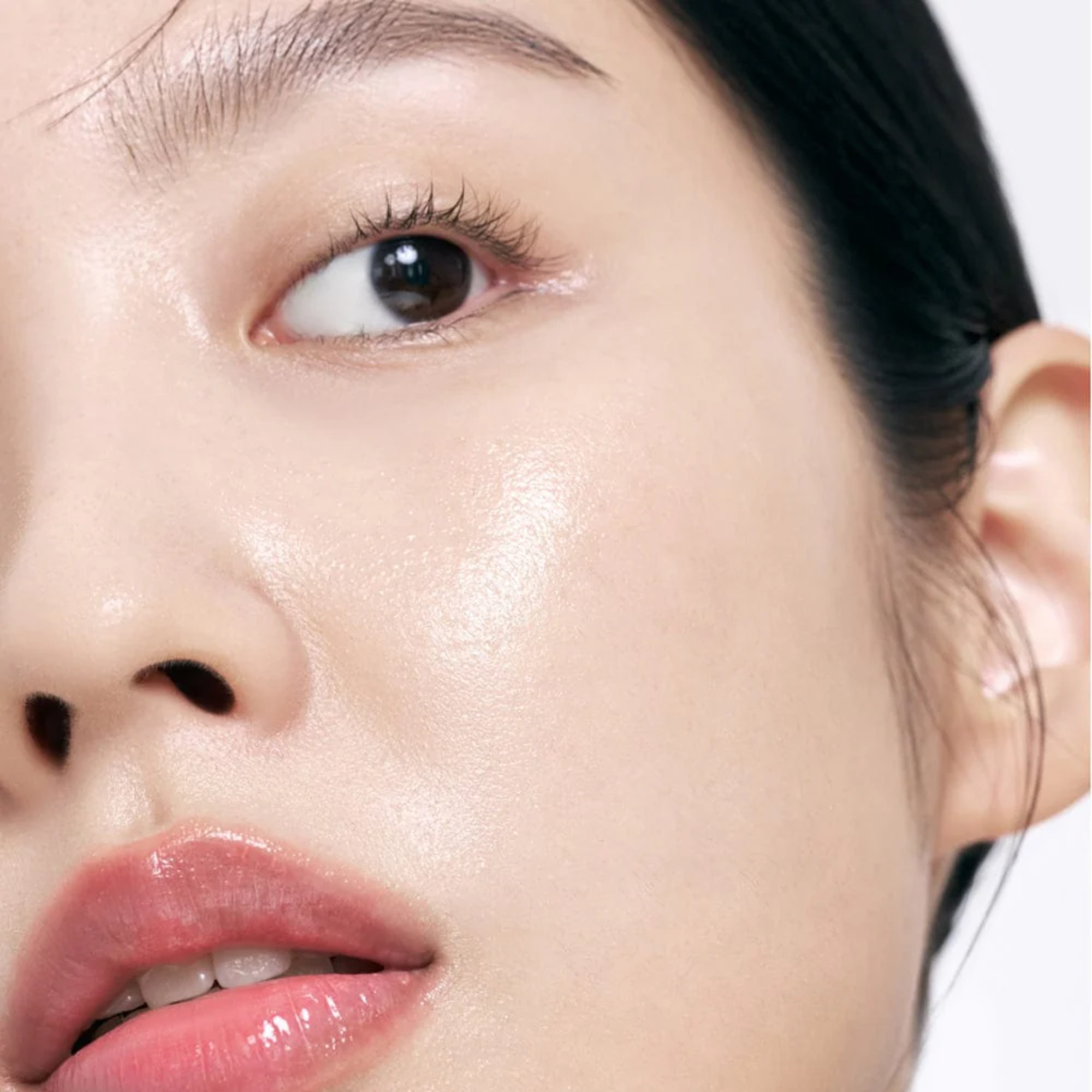 Close-up of a person's face with a focus on the eye area.