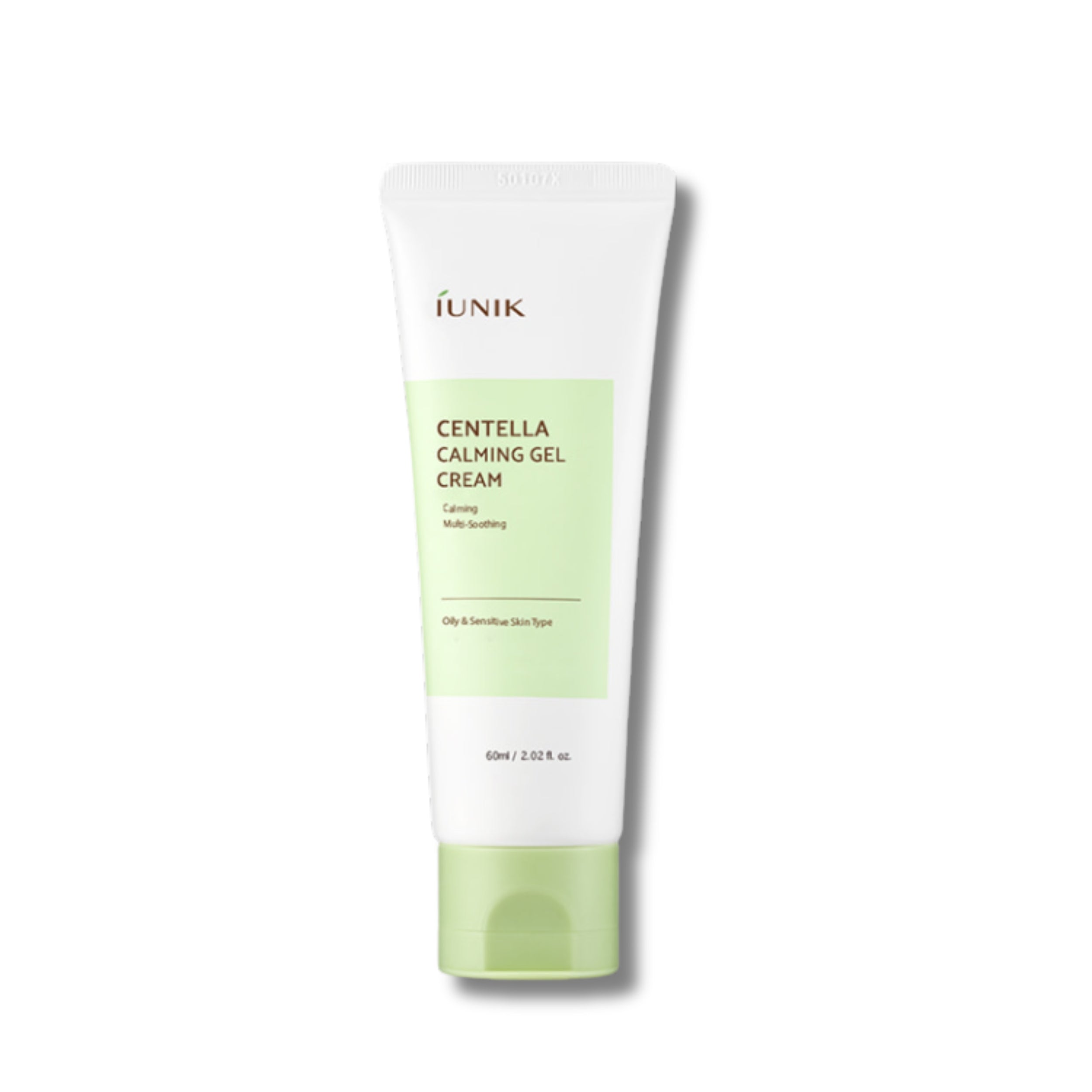 Tube of IUNIK Centella Calming Gel Cream on a white background