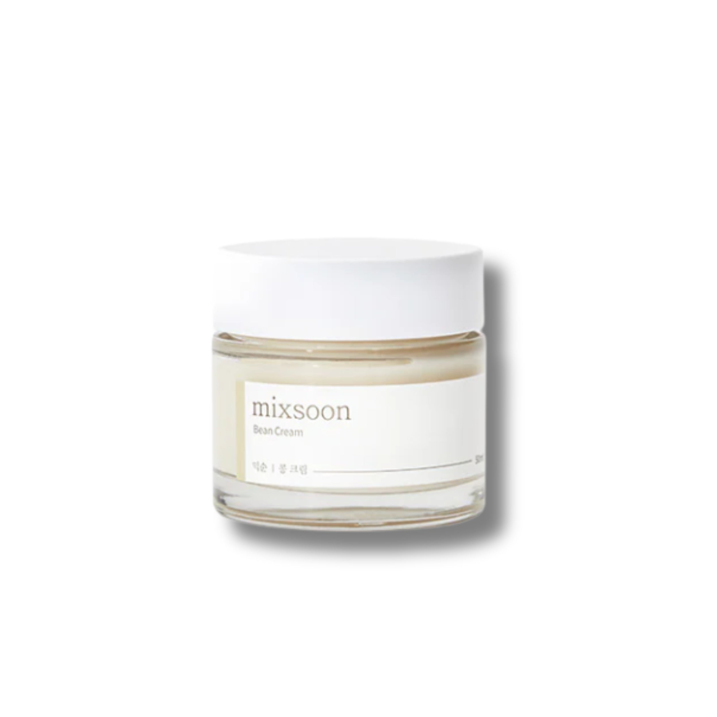 Jar of cream with 'mixsoon' branding on a white background