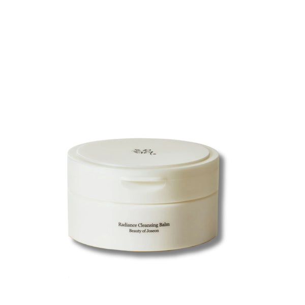 White jar of Radiance Cleansing Balm by Beauty of Joseon on a white background