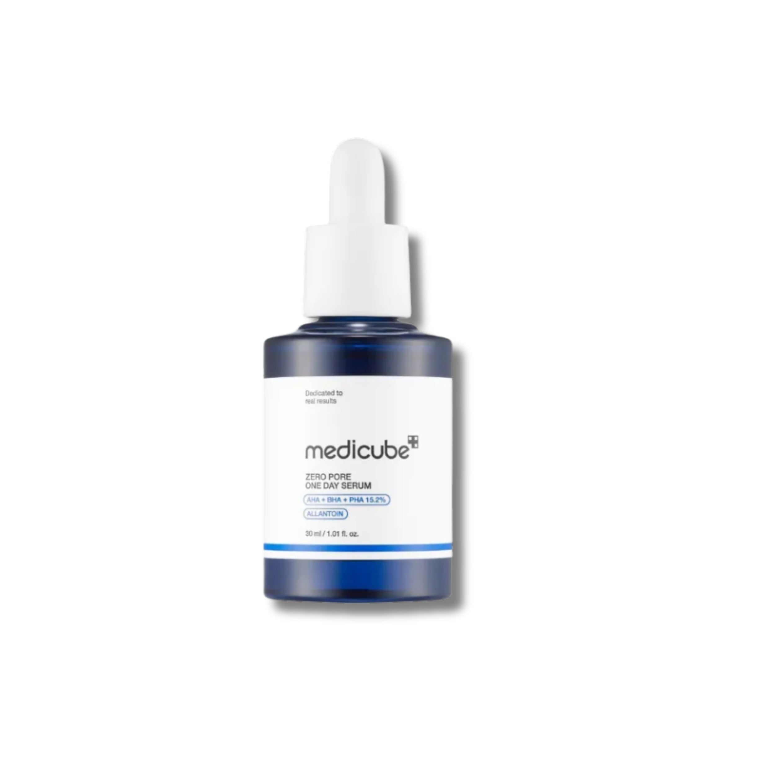 Medicube serum bottle on a white background