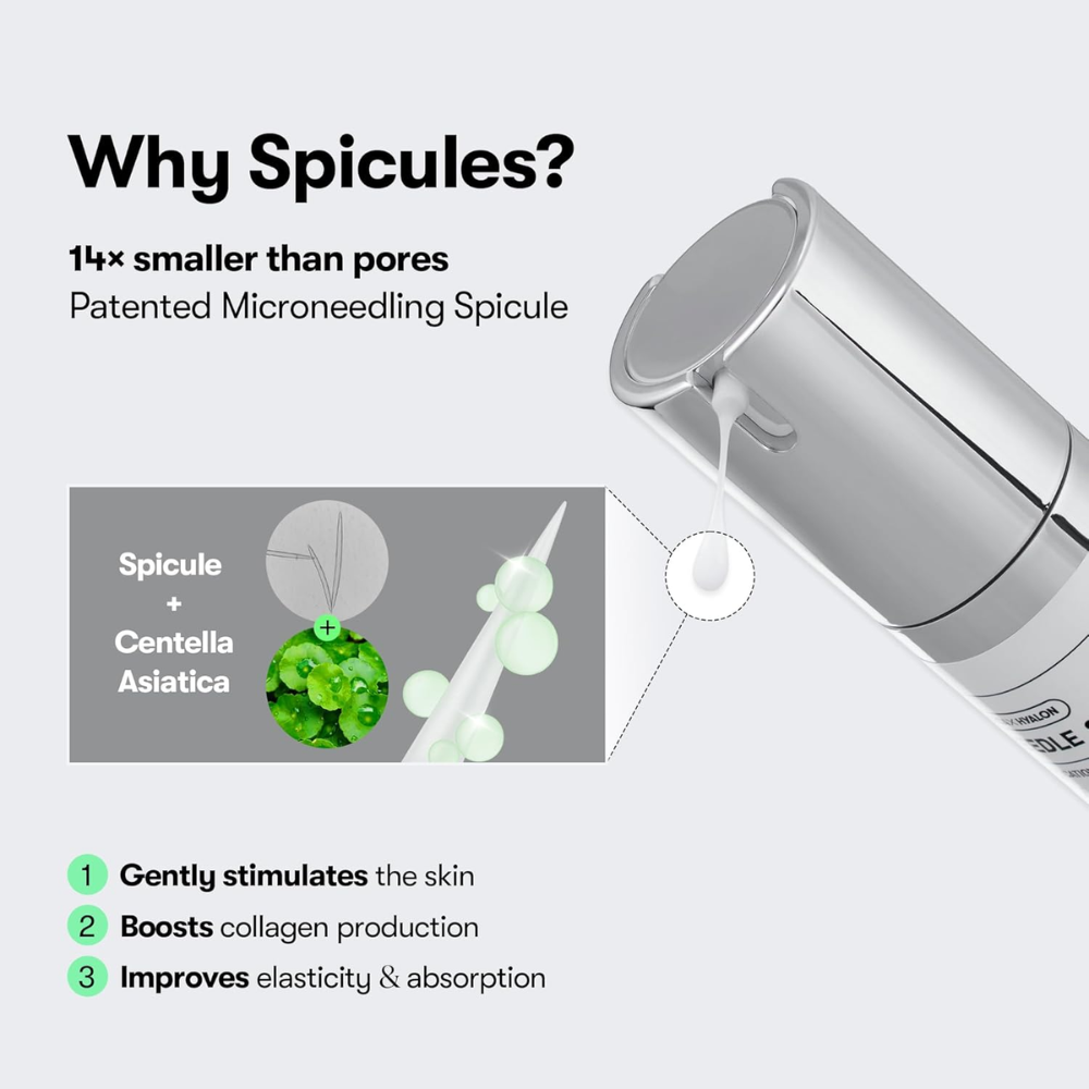 Skincare device with text explaining its features and benefits on a white background